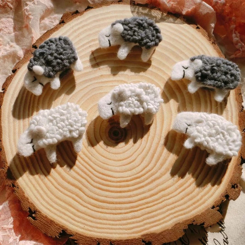 Accessoires photo nouveau-né en laine – Décor laineux pour shooting naissance