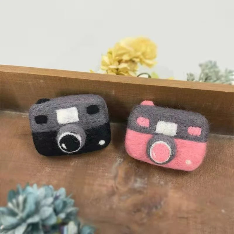 Accessoires photo nouveau-né en laine – Décor laineux pour shooting naissance