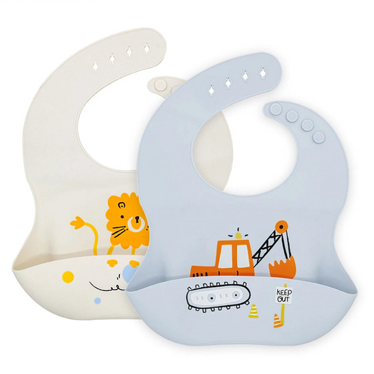 Bavoir bébé en silicone souple – Confortable, ajustable et facile à nettoyer
