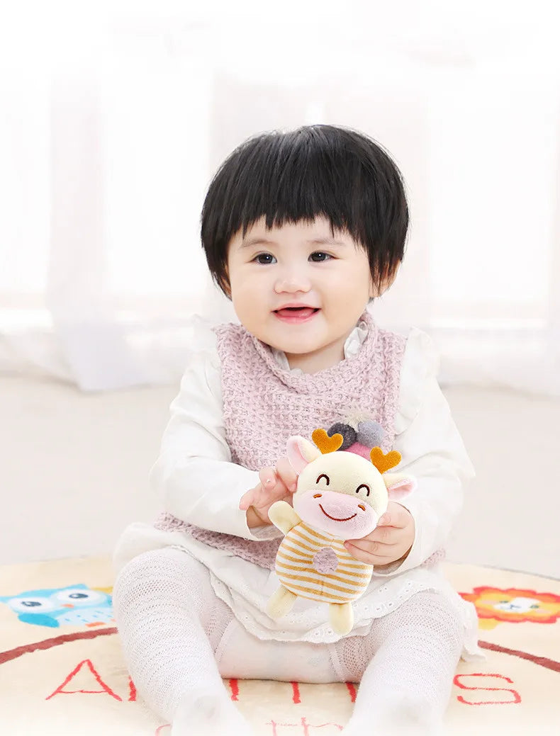 Hochet bébé en tissu – Jouet d’éveil sonore et tout doux