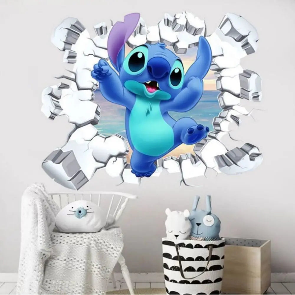 Stickers Muraux Lilo & Stitch Décoration Murale Enfant Chambr