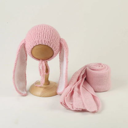 Wrap photo nouveau-né en laine – Doux, extensible et naturel