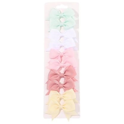 Set de 10 Barrettes Nœuds pour Fille