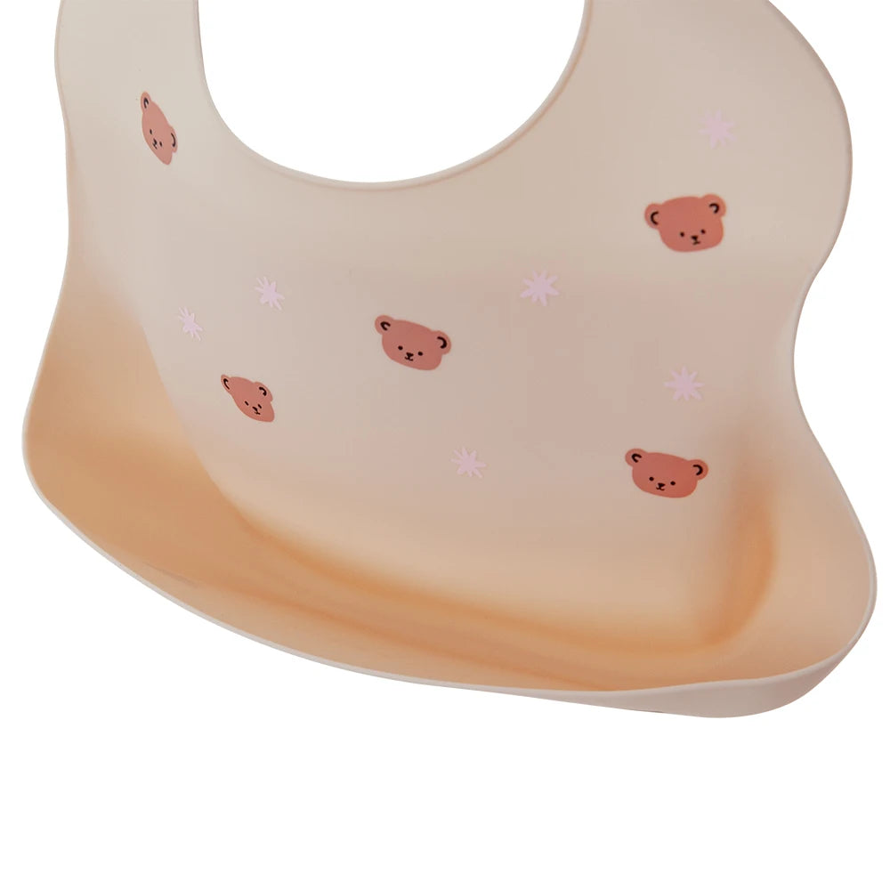 Bavoir bébé en silicone souple – Confortable, ajustable et facile à nettoyer