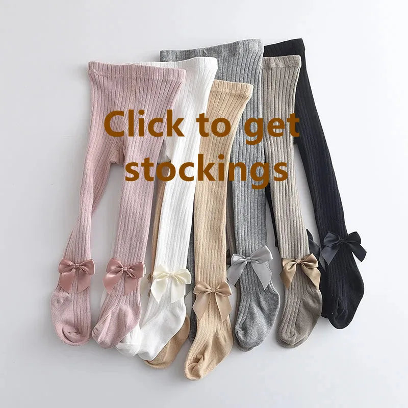 Collants Bébé Fille en Coton Tricoté