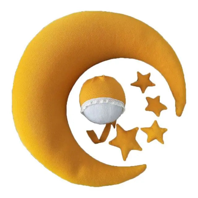 Set Accessoires Photo Nouveau-Né en Forme de Croissant de Lune (6 pièces)