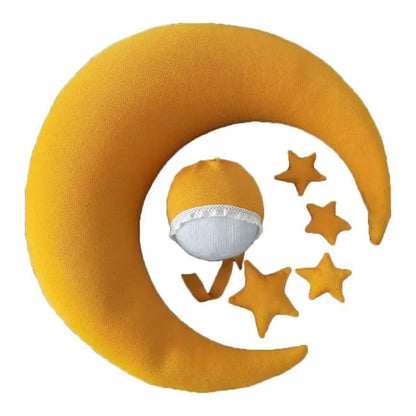 Set Accessoires Photo Nouveau-Né en Forme de Croissant de Lune (6 pièces)