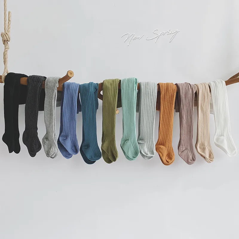 Collants Bébé Fille en Coton Tricoté