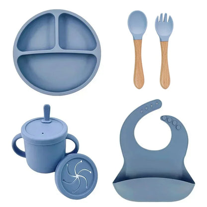 Set de vaisselle bébé en silicone – Sécurisé, pratique et coloré