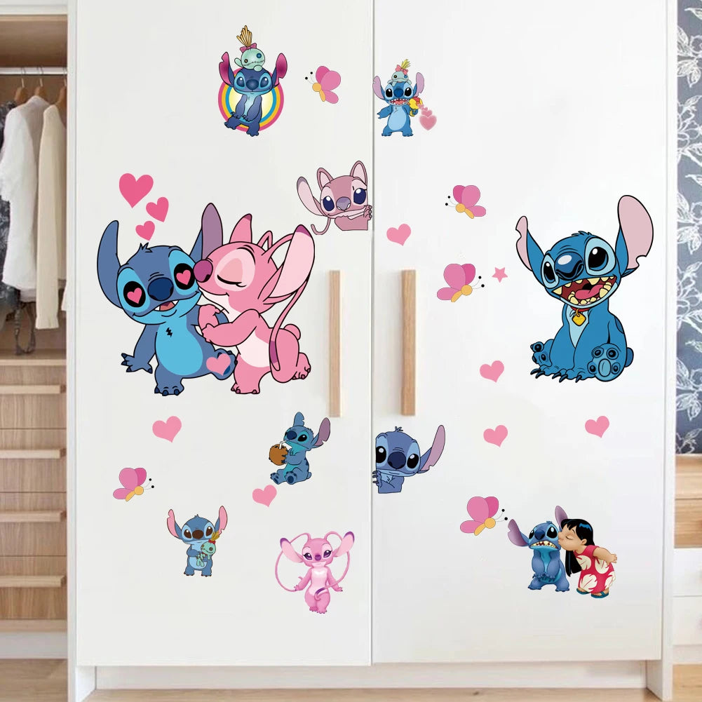 Stickers Muraux Lilo & Stitch Décoration Murale Enfant Chambr