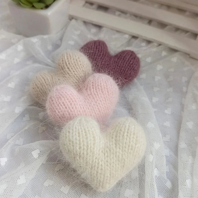 Accessoires photo nouveau-né en laine – Décor laineux pour shooting naissance