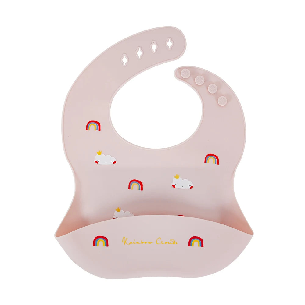 Bavoir bébé en silicone souple – Confortable, ajustable et facile à nettoyer