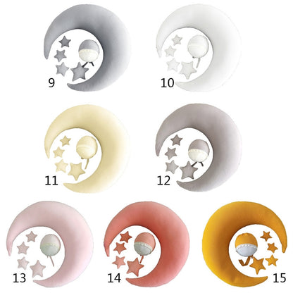 Set Accessoires Photo Nouveau-Né en Forme de Croissant de Lune (6 pièces)