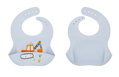 Bavoir bébé en silicone souple – Confortable, ajustable et facile à nettoyer