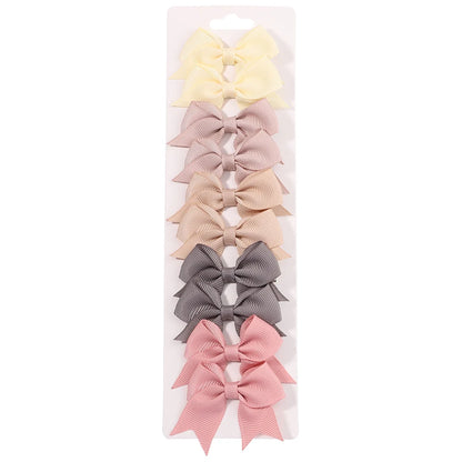 Set de 10 Barrettes Nœuds pour Fille