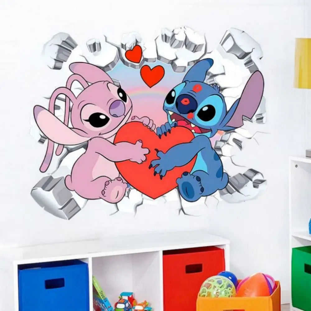 Stickers Muraux Lilo & Stitch Décoration Murale Enfant Chambr
