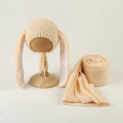 Wrap photo nouveau-né en laine – Doux, extensible et naturel