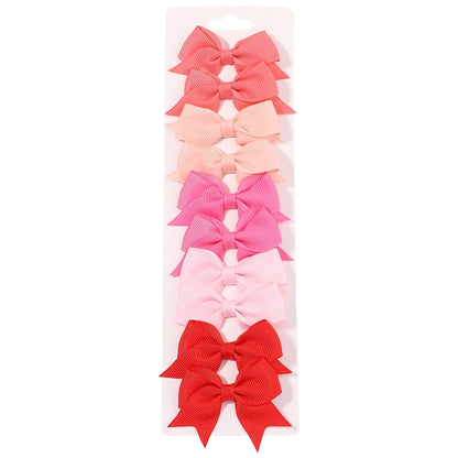 Set de 10 Barrettes Nœuds pour Fille