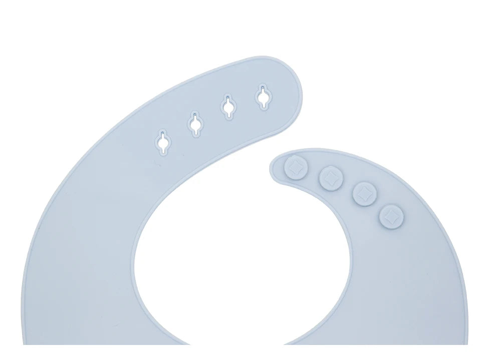 Bavoir bébé en silicone souple – Confortable, ajustable et facile à nettoyer