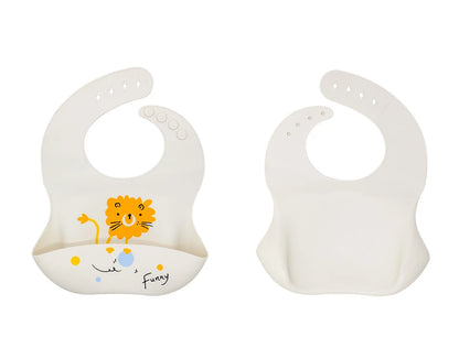 Bavoir bébé en silicone souple – Confortable, ajustable et facile à nettoyer