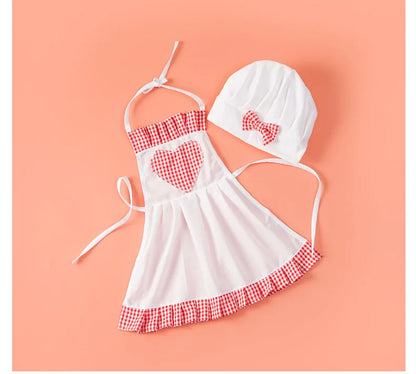 Ensemble bonnet et bavoir bébé – Coton doux et design intemporel