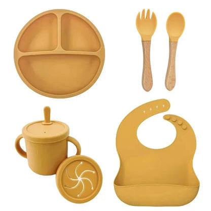 Set de vaisselle bébé en silicone – Sécurisé, pratique et coloré