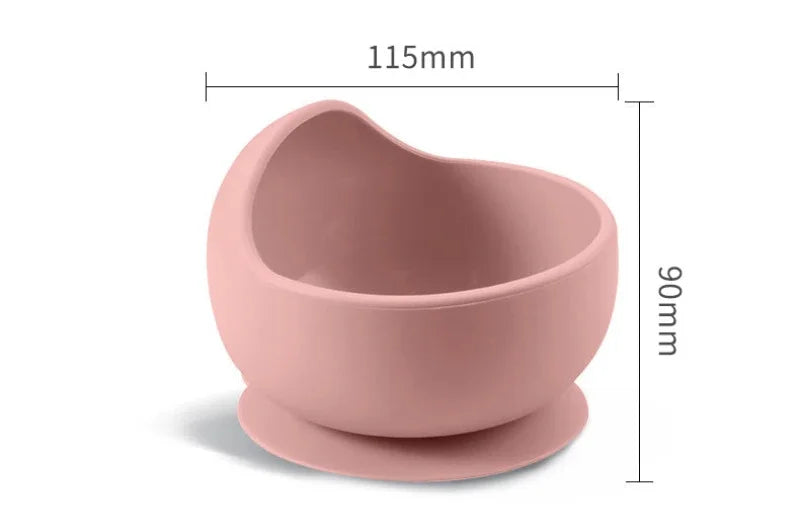 Set de vaisselle bébé en silicone – Sécurisé, pratique et coloré