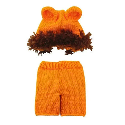 Tenue photo crochet bébé – Ensemble animal en coton pour nouveau-né