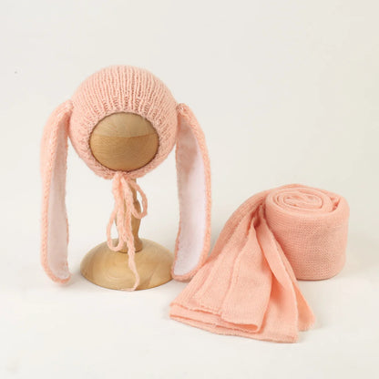 Wrap photo nouveau-né en laine – Doux, extensible et naturel