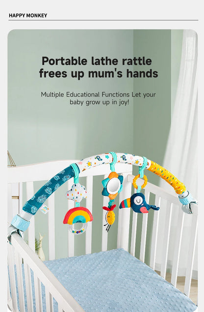 Arche d’éveil bébé avec jouets suspendus – Activités sensorielles et musicales