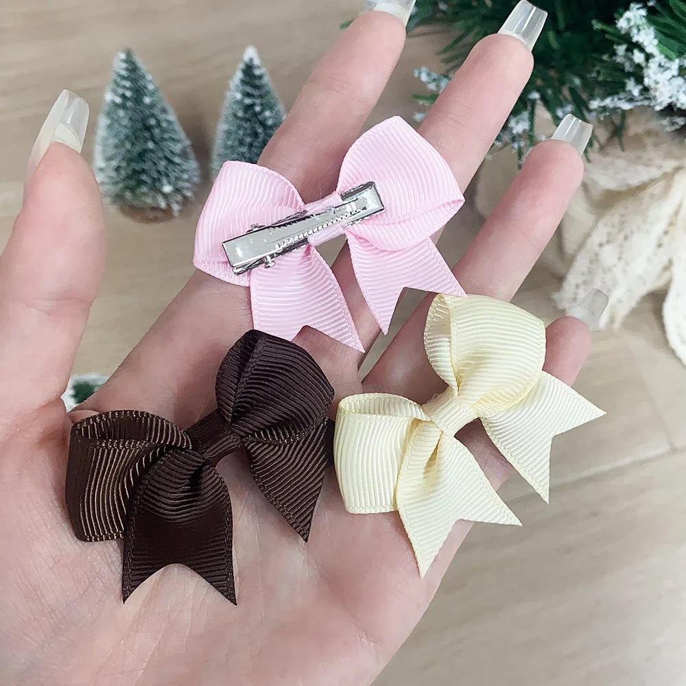 Set de 10 Barrettes Nœuds pour Fille