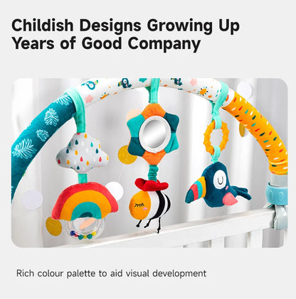 Arche d’éveil bébé avec jouets suspendus – Activités sensorielles et musicales