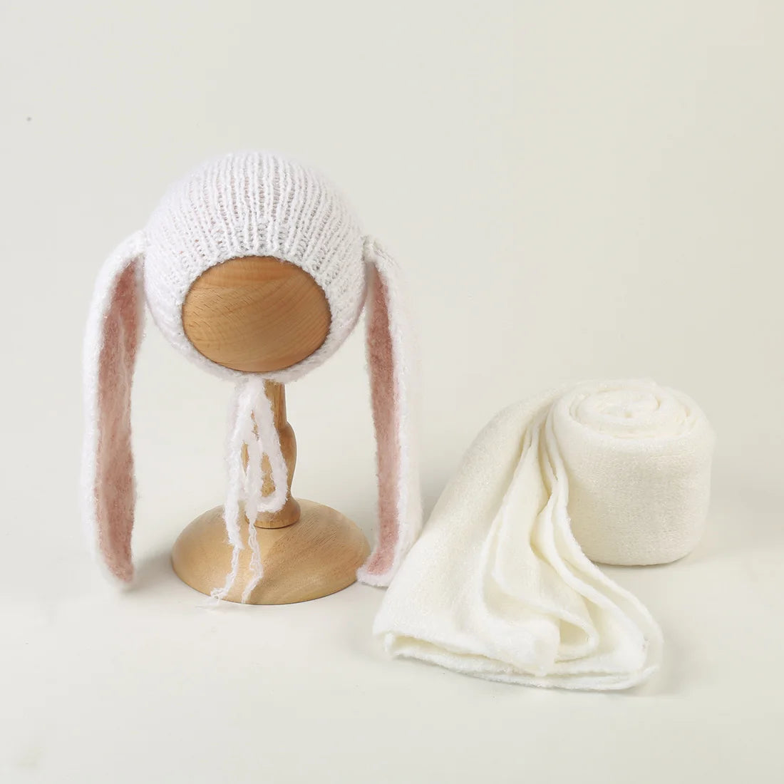 Wrap photo nouveau-né en laine – Doux, extensible et naturel