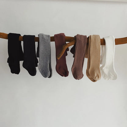 Collants Bébé Fille en Coton Tricoté