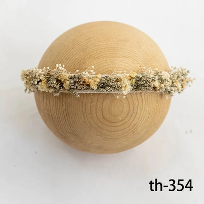 Bandeau fleuri photo nouveau-né – Accessoire bébé pour shooting naissance