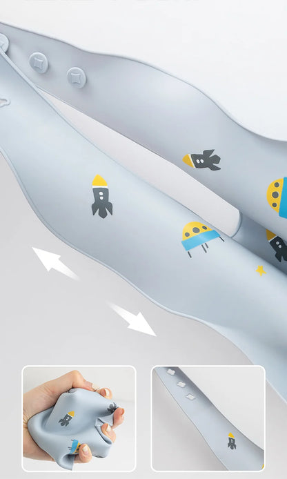 Bavoir bébé en silicone souple – Confortable, ajustable et facile à nettoyer