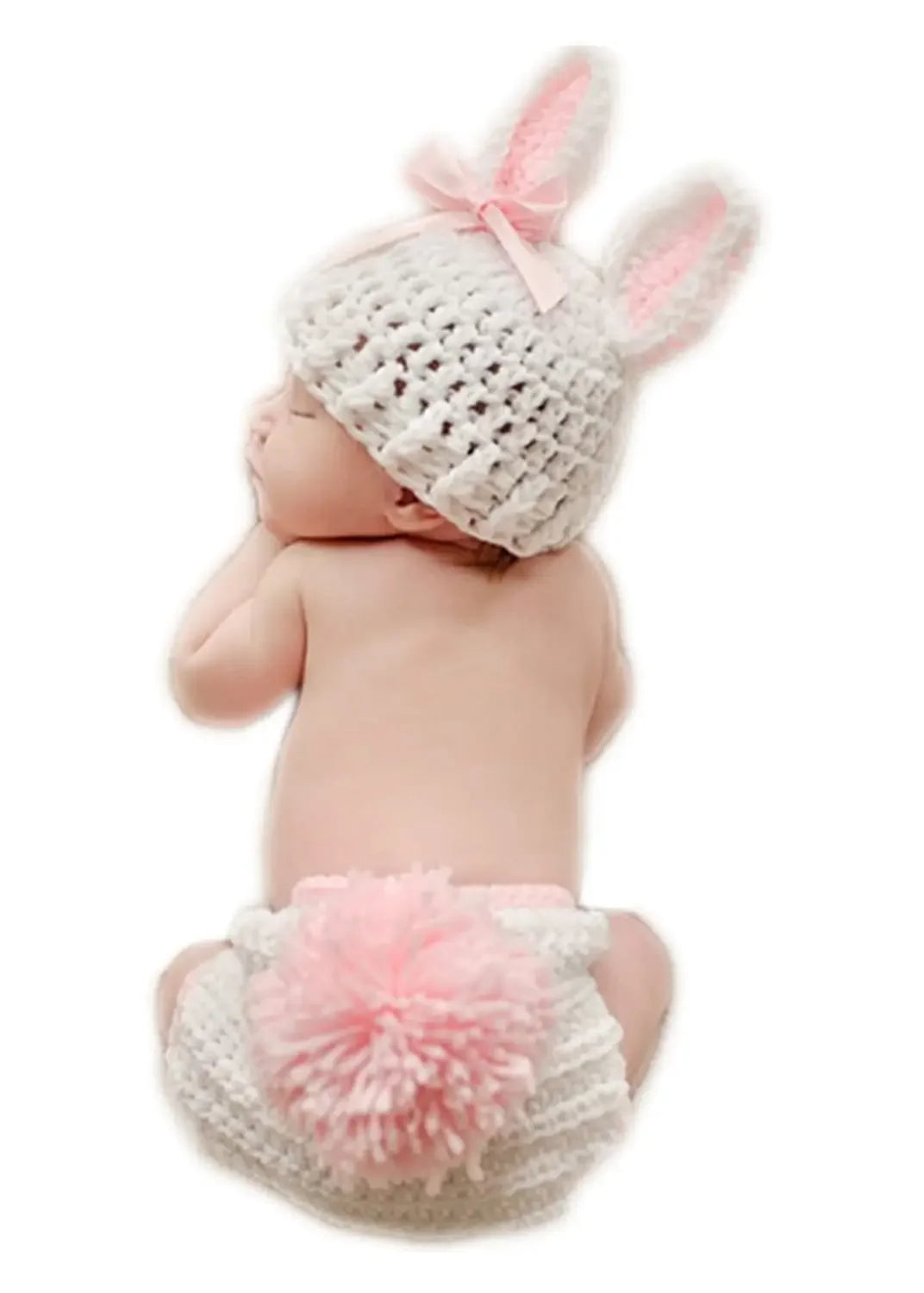 Tenue photo crochet bébé – Ensemble animal en coton pour nouveau-né