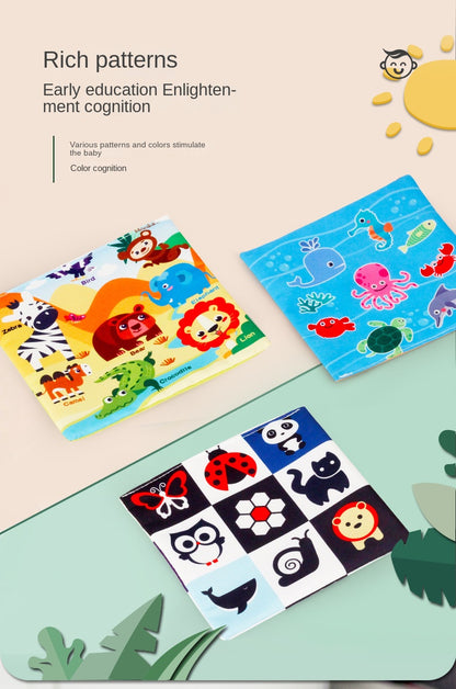 Boîte sensorielle Montessori en tissu – Jouet d’éveil doux et éducatif