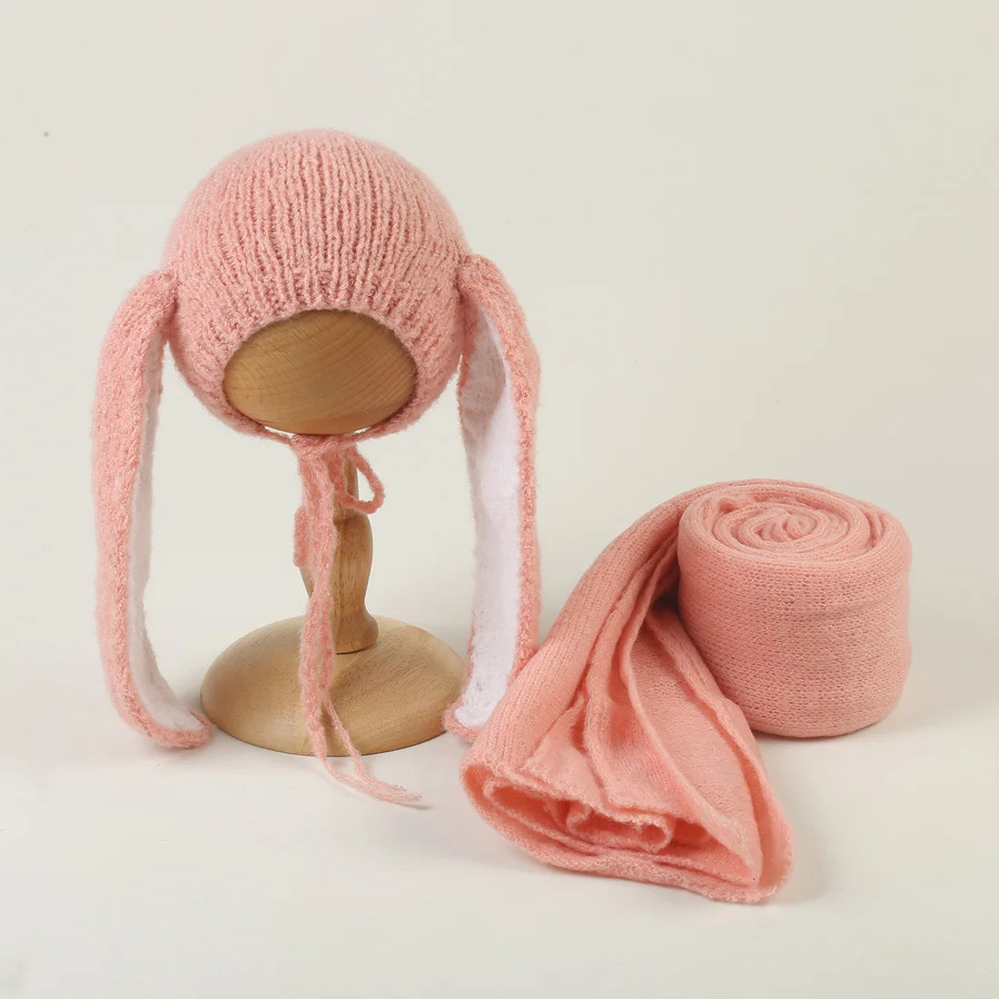 Wrap photo nouveau-né en laine – Doux, extensible et naturel