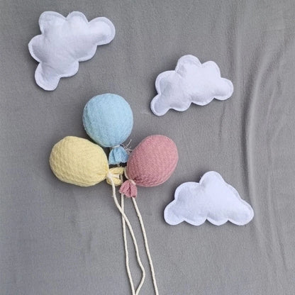 Accessoires photo nouveau-né en laine – Décor laineux pour shooting naissance