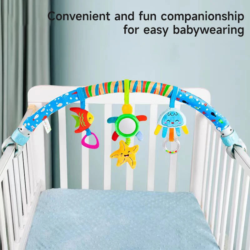 Arche d’éveil bébé avec jouets suspendus – Activités sensorielles et musicales