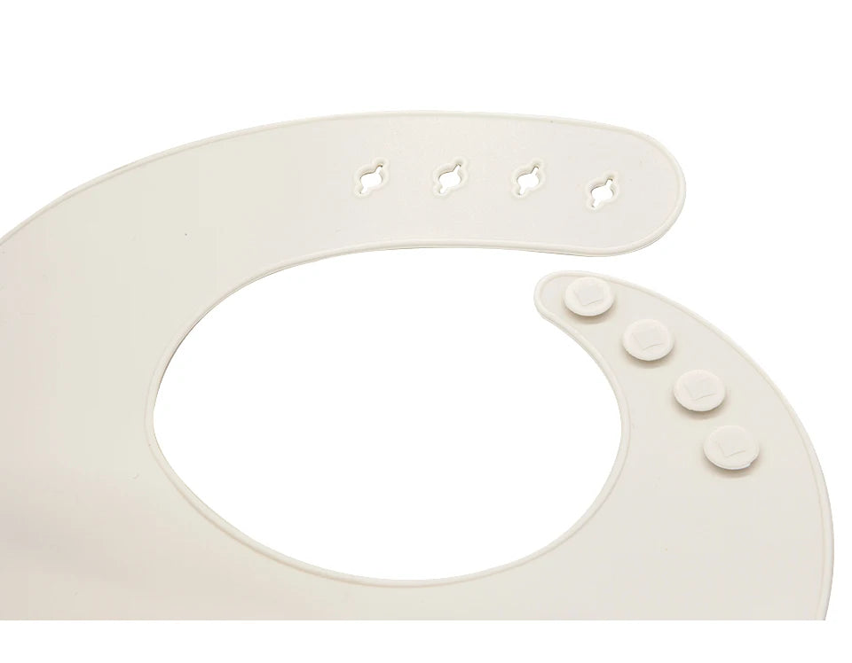 Bavoir bébé en silicone souple – Confortable, ajustable et facile à nettoyer