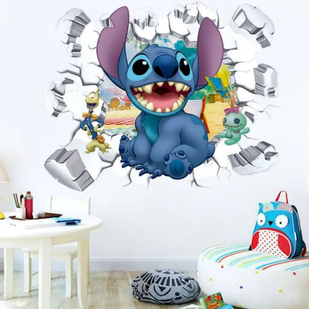 Stickers Muraux Lilo & Stitch Décoration Murale Enfant Chambr