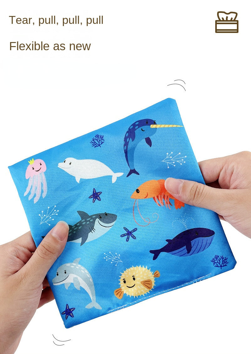 Boîte sensorielle Montessori en tissu – Jouet d’éveil doux et éducatif