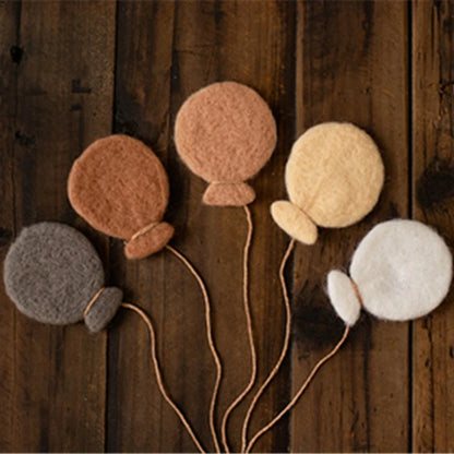 Accessoires photo nouveau-né en laine – Décor laineux pour shooting naissance